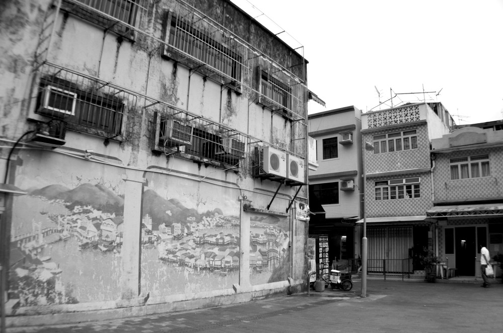Tai O mural of the town